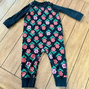 Hanna Andersson Kids Matching Set - Black and Pink Floral